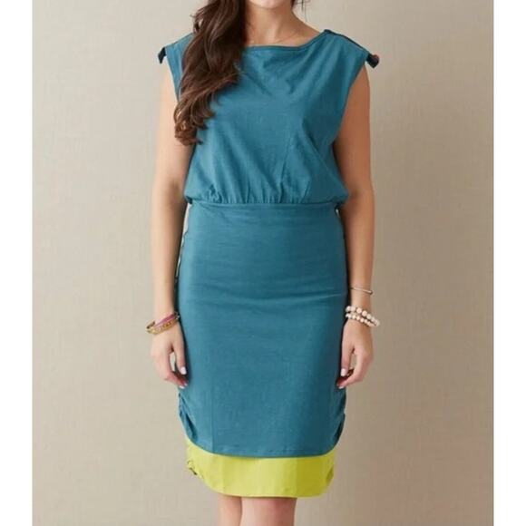 Matilda Jane Women's Layard Cap Sleeve Dress Open Back Casual Boat Neck Sz: M - Picture 1 of 10